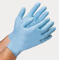 NITRILE GLOVES, SMALL, 5MIL, BLUE, 100/BX, 10BX/CA